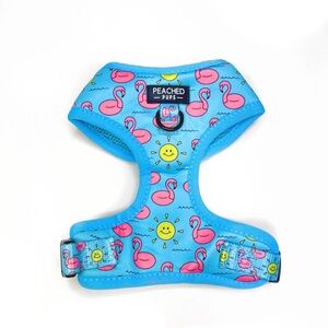 Blue Flamingo Adjustable Mesh Dog Harness